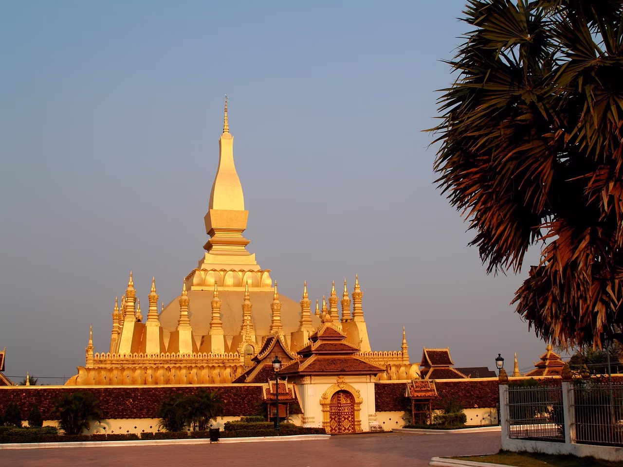 Pha That Luang golden stupa, Vientiane, Laos