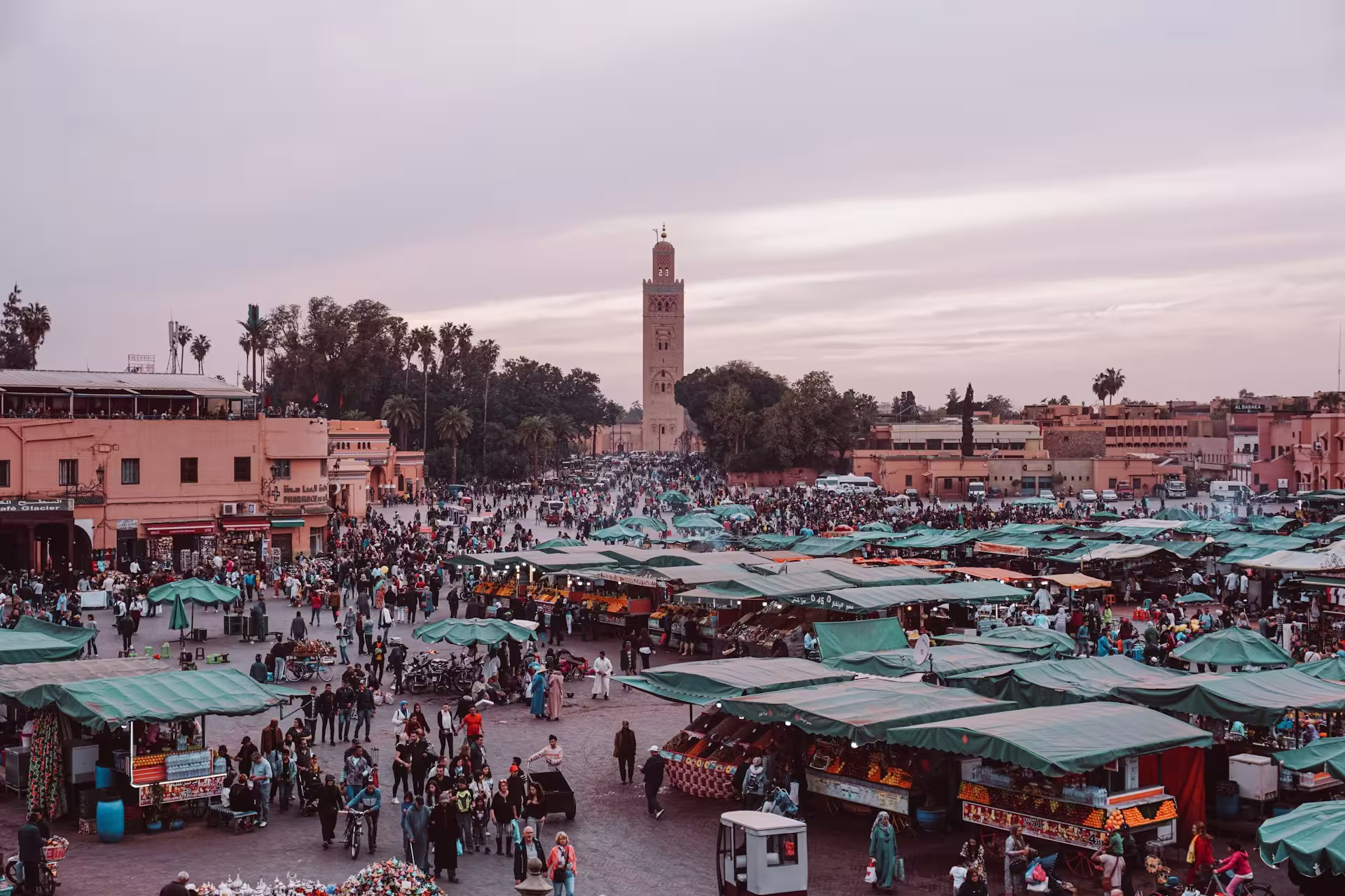 Jemaa el-Fna square and the medina of Marrakech
